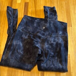 Lululemon black/grey Tie-Dye Leggings